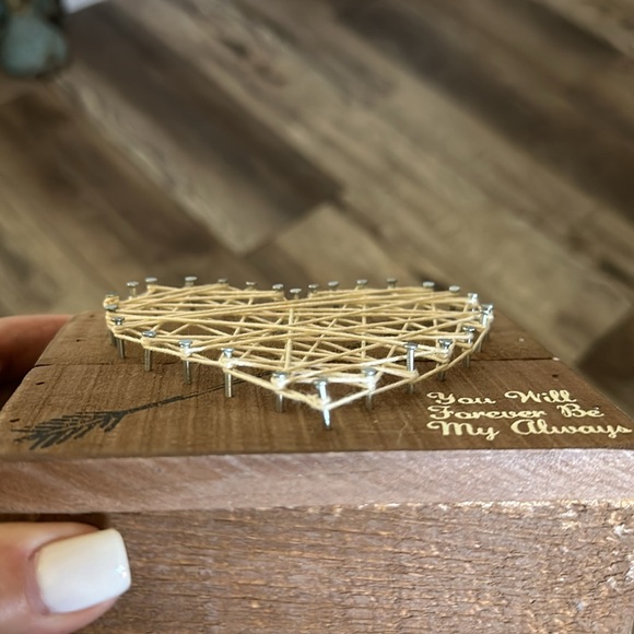 NWOT "You Will Forever Be My Always" Wood Box Sign - Picture 6 of 11